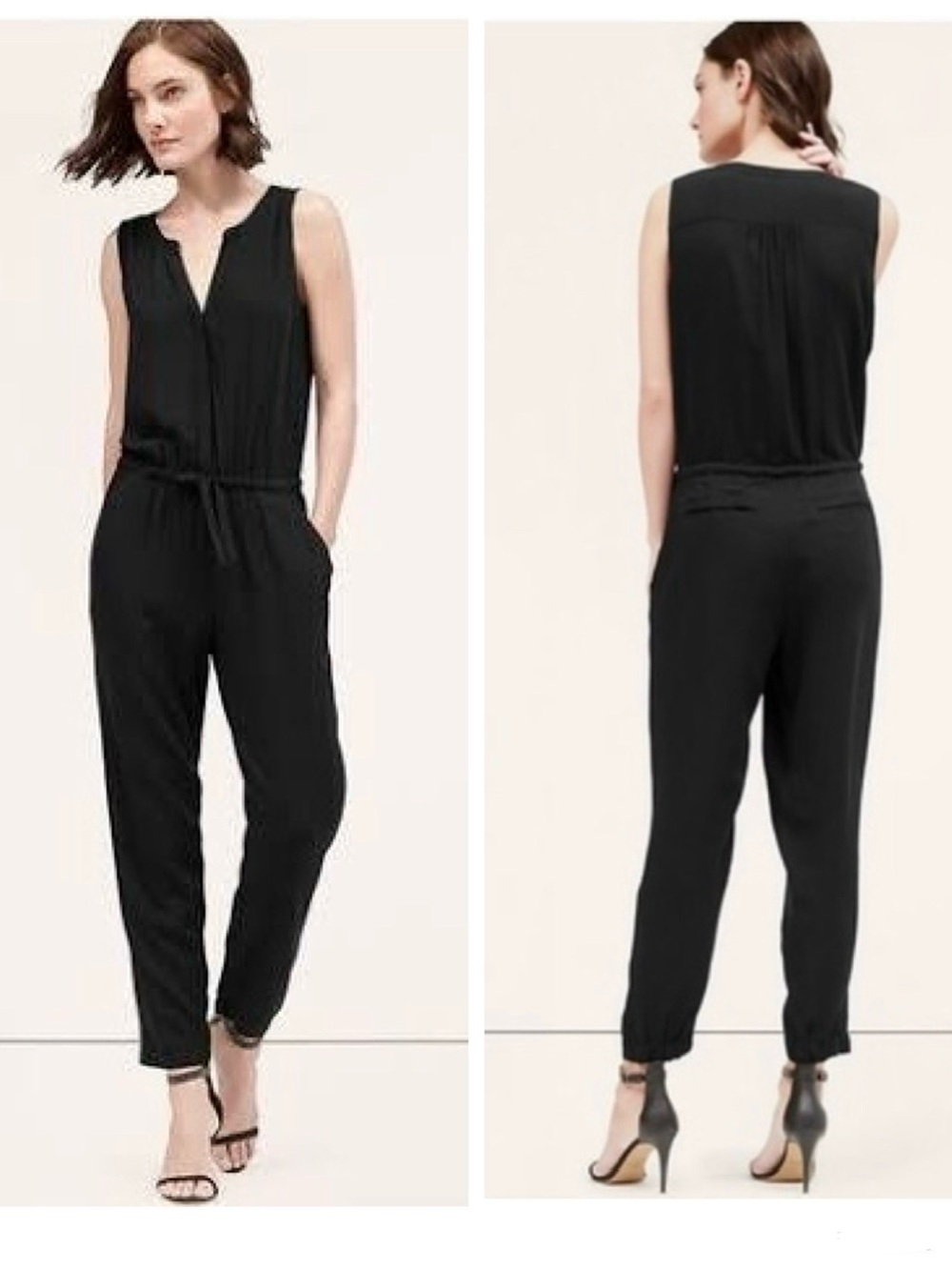Loft FLUID SLEEVELESS JUMPSUIT - Picture 1 of 8